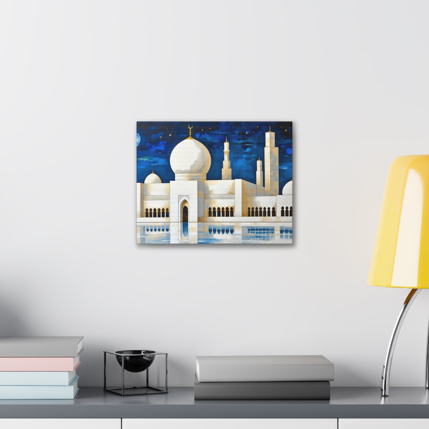 Majestic Reflections Of A Moonlit Mosque 7K3W8