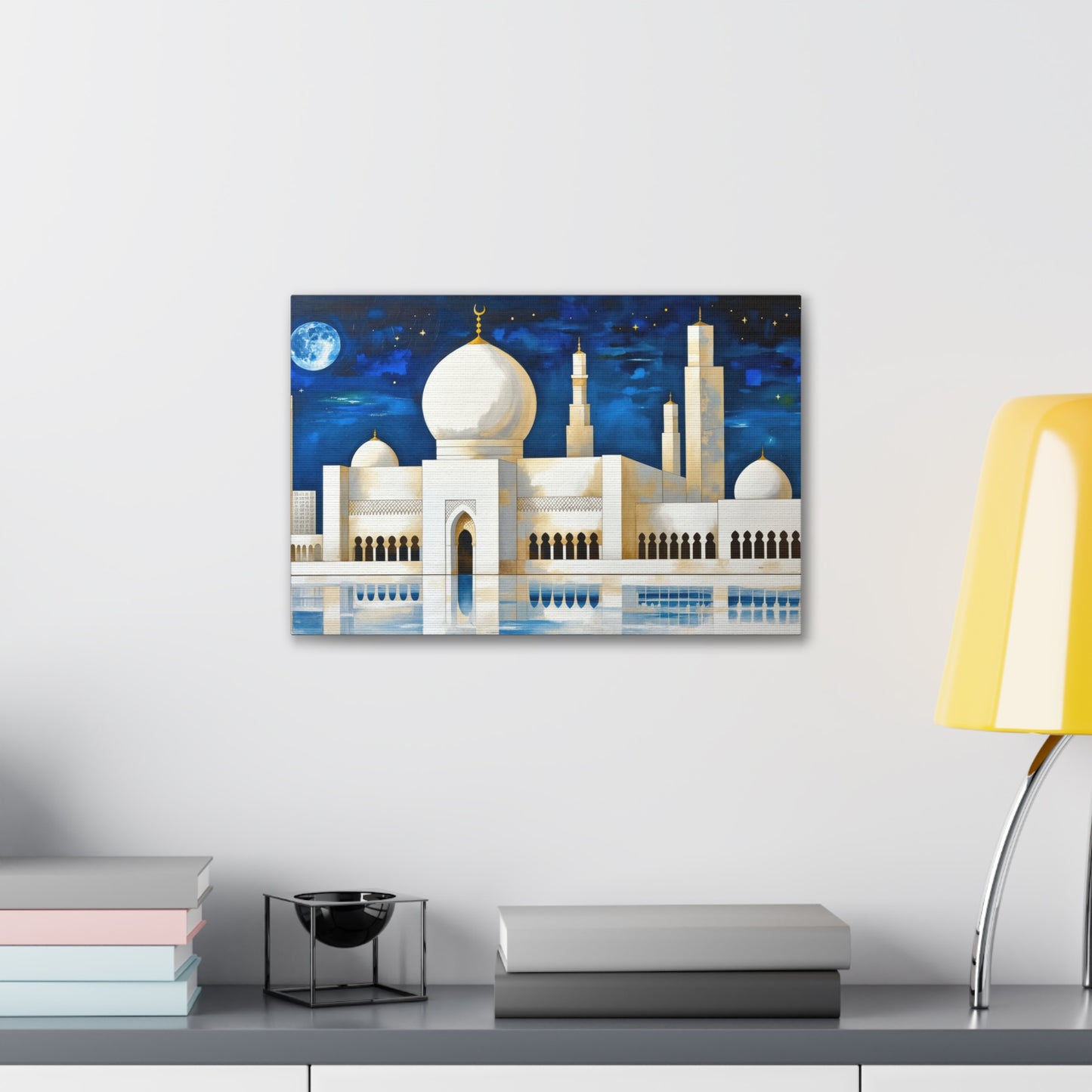 Majestic Reflections Of A Moonlit Mosque 7K3W8