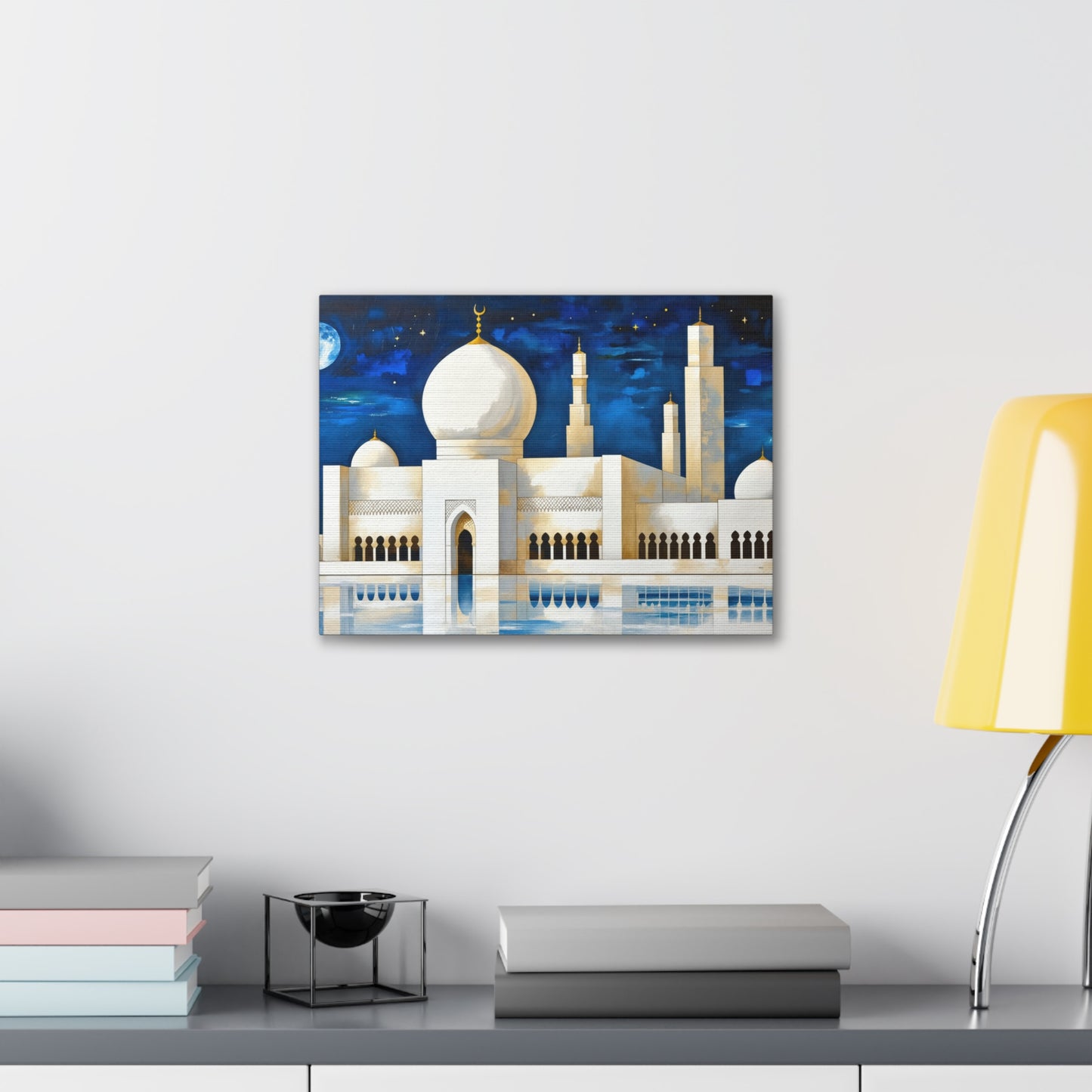 Majestic Reflections Of A Moonlit Mosque 7K3W8