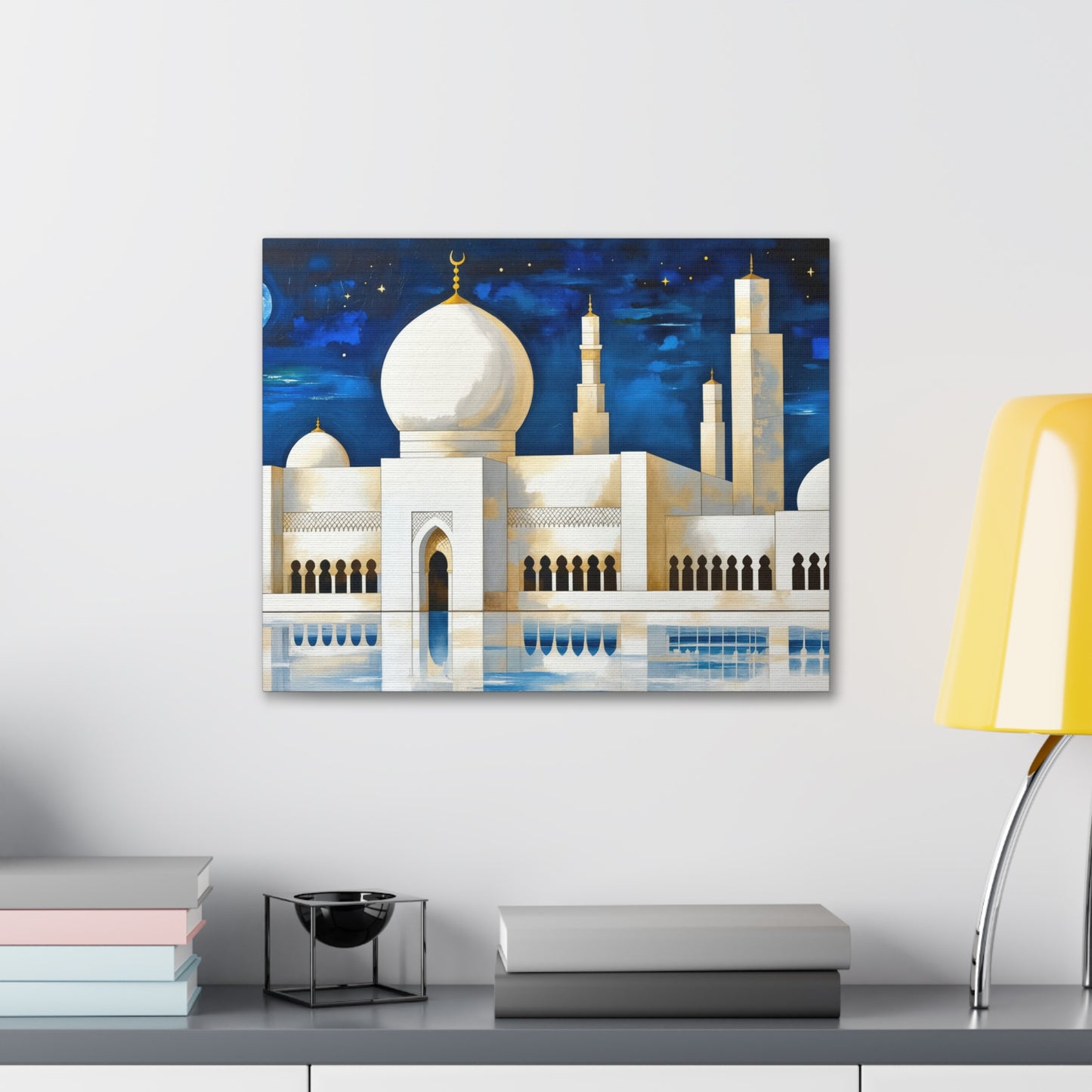 Majestic Reflections Of A Moonlit Mosque 7K3W8