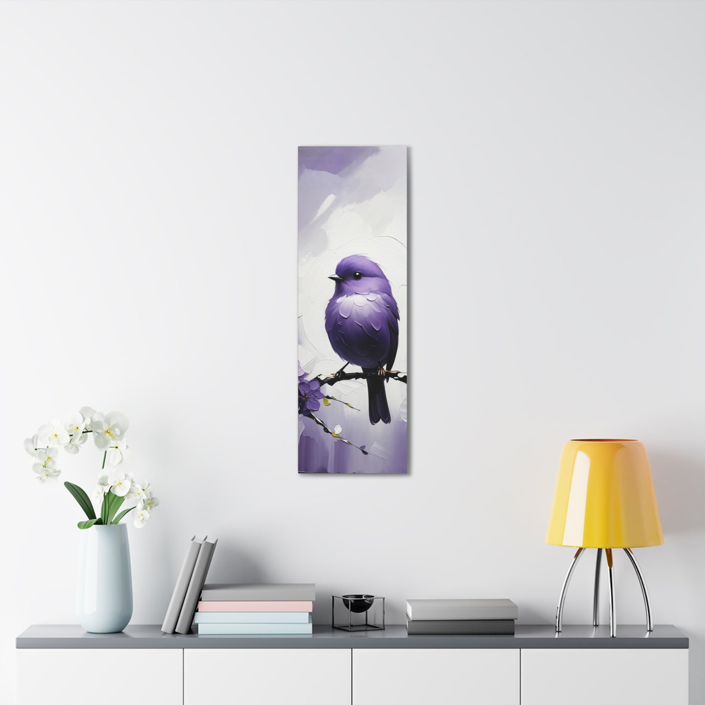 Whimsical Bird Among Blossoms 7D3A5