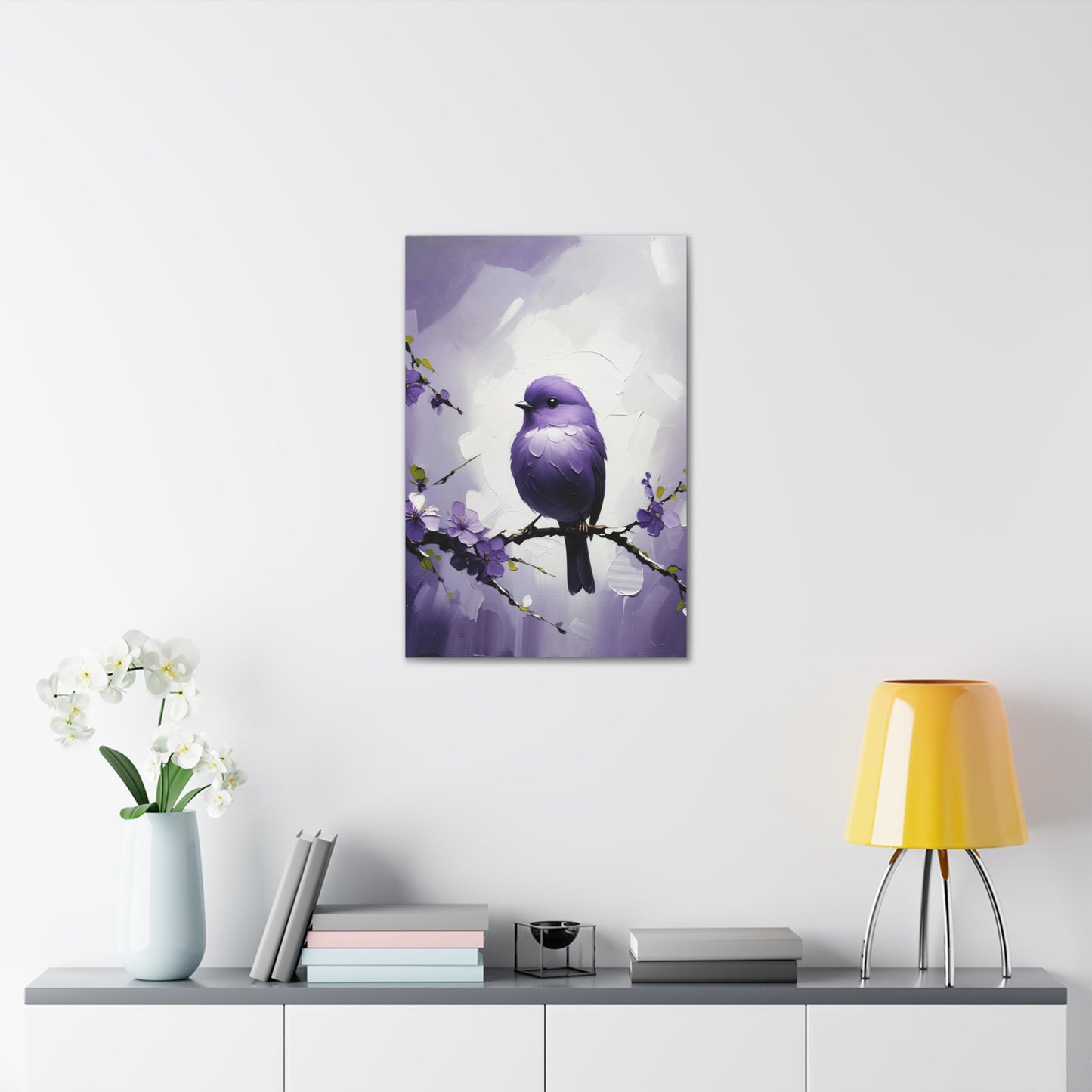 Whimsical Bird Among Blossoms 7D3A5