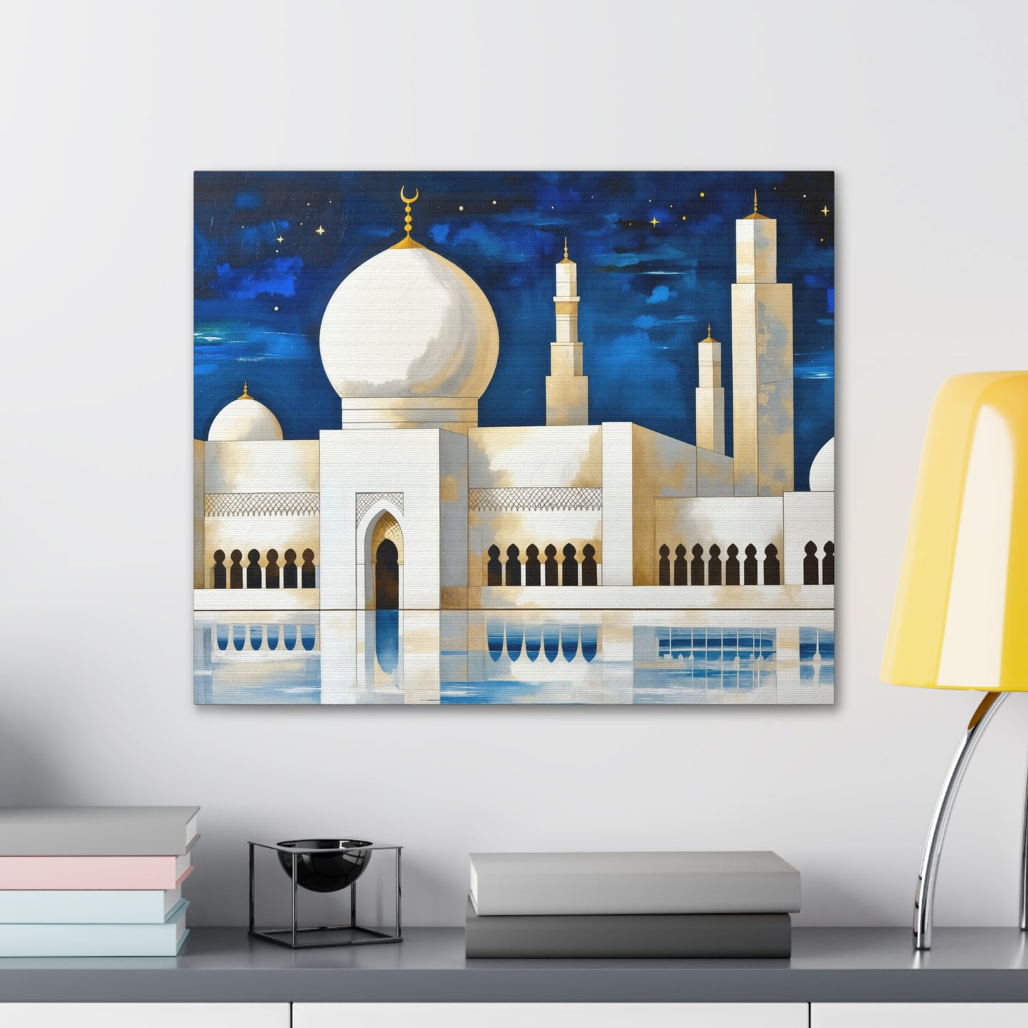 Majestic Reflections Of A Moonlit Mosque 7K3W8