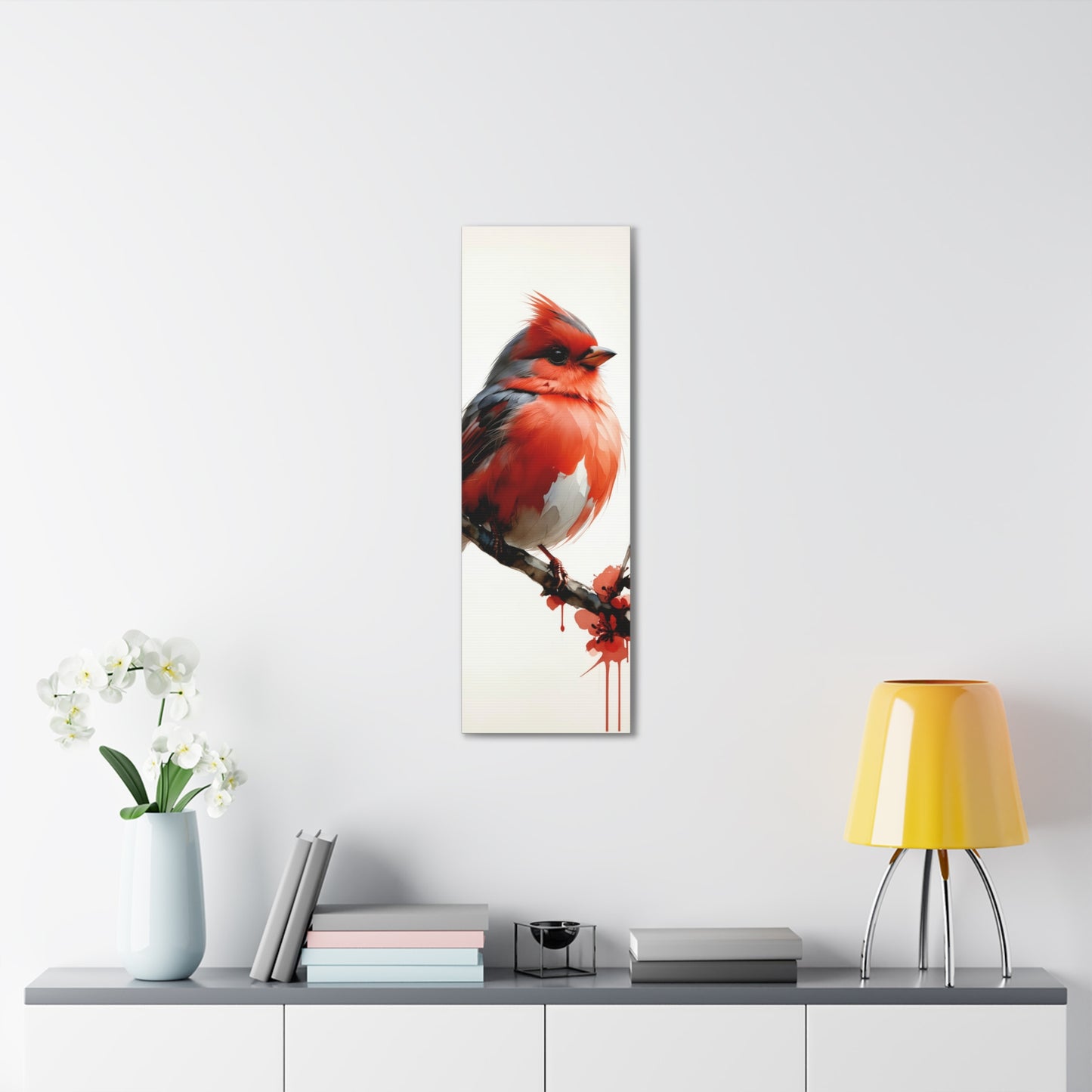 Vibrant Cardinal Among Blossoms 7J2L8