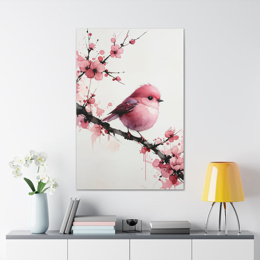 Delightful Bird Amidst Blossoms 7D2J3