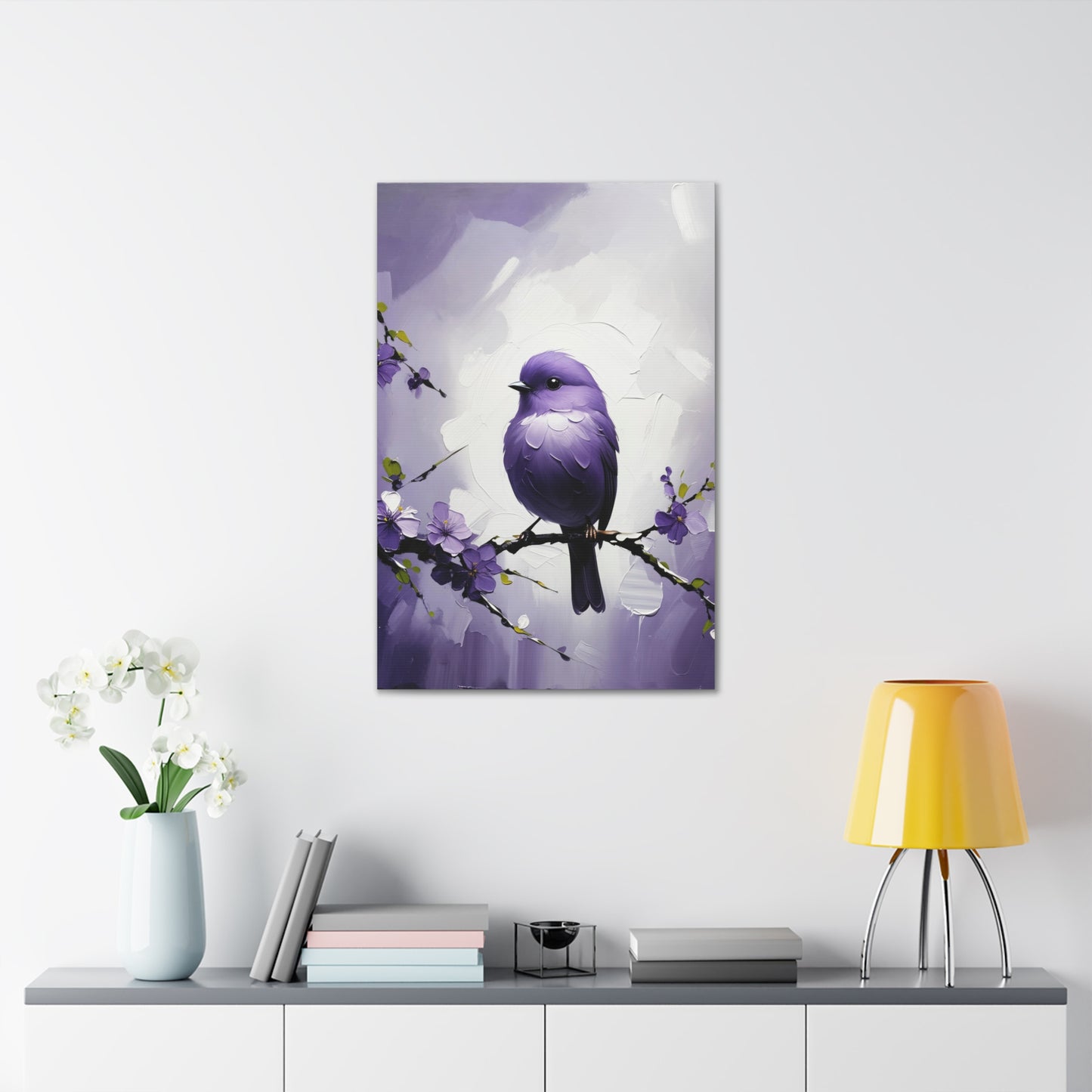 Whimsical Bird Among Blossoms 7D3A5