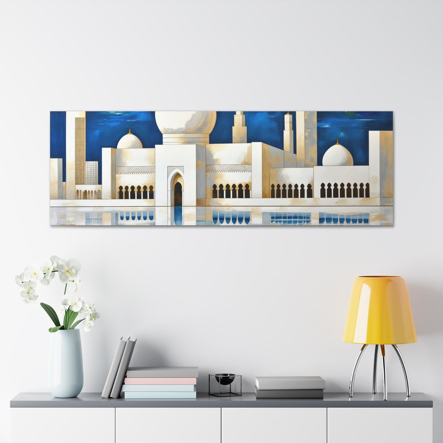 Majestic Reflections Of A Moonlit Mosque 7K3W8