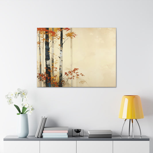 Autumn Simplicity: Birch and Maple Harmony